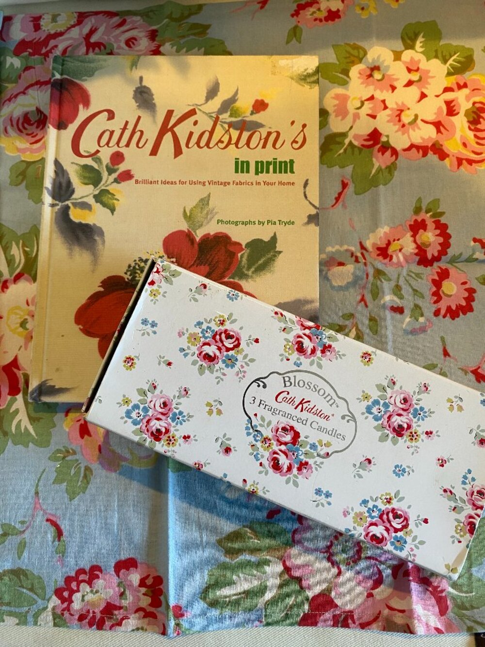 Cath Kidston Tealight candles and book